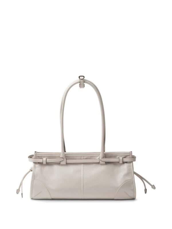 Prada medium enamel triangle logo two-way bag - Image 2