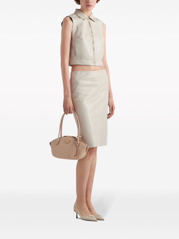 Prada small triangle-logo leather handbag - Image 2
