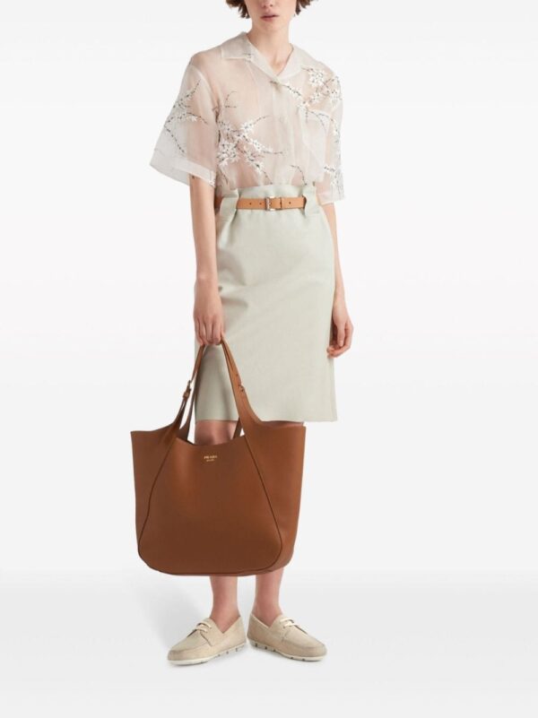 Prada large leather tote bag - Image 2