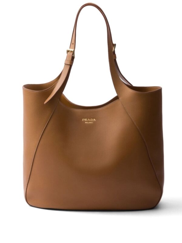 Prada large leather tote bag