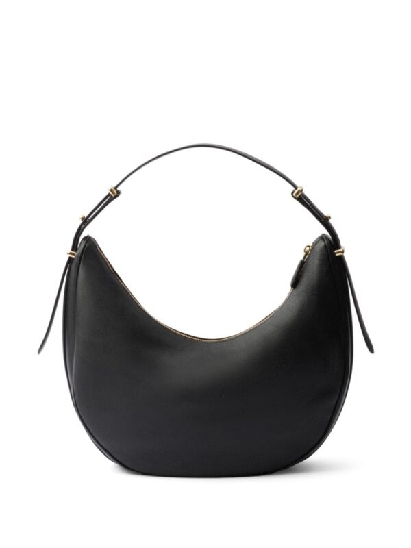 Prada large logo-plaque leather shoulder bag - Image 3