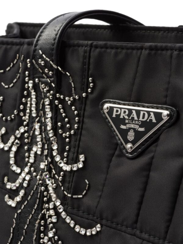 Prada medium Re-Nylon patchwork tote bag - Image 4