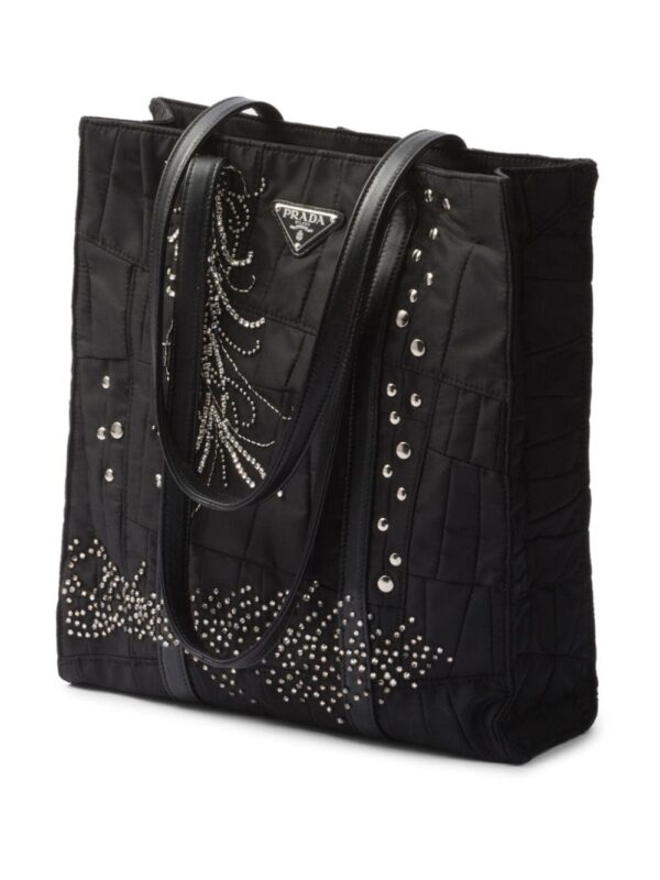 Prada medium Re-Nylon patchwork tote bag - Image 5