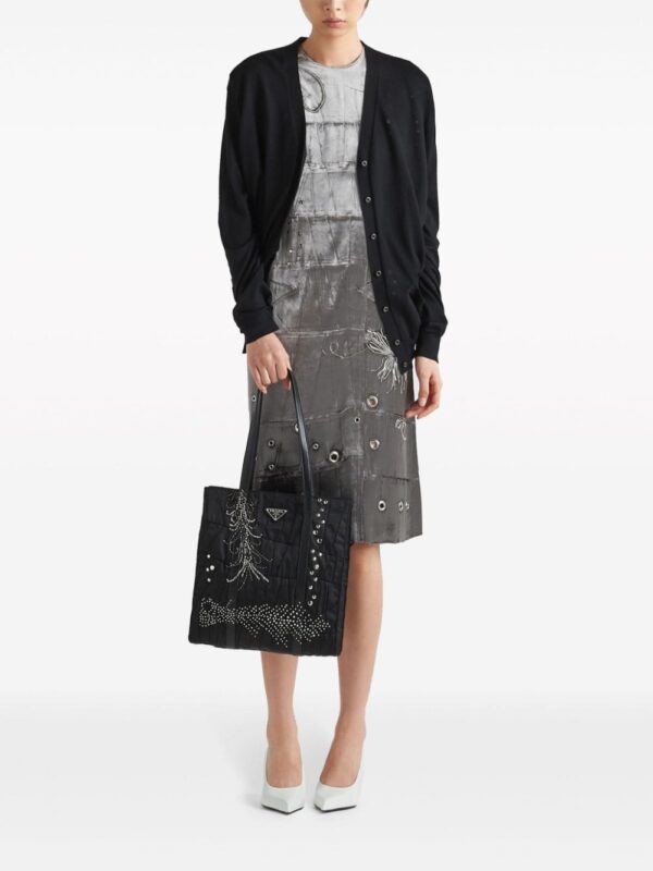 Prada medium Re-Nylon patchwork tote bag - Image 2