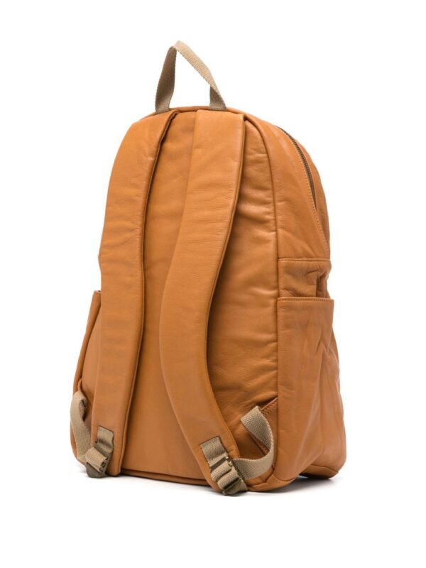 Private Stock logo-appliqué leather backapck - Image 2