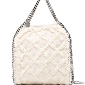 Stella McCartney Falabella frayed-detail tote bag