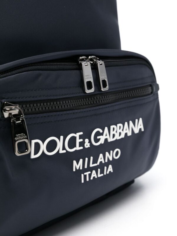 Dolce & Gabbana logo-lettering backpack - Image 4