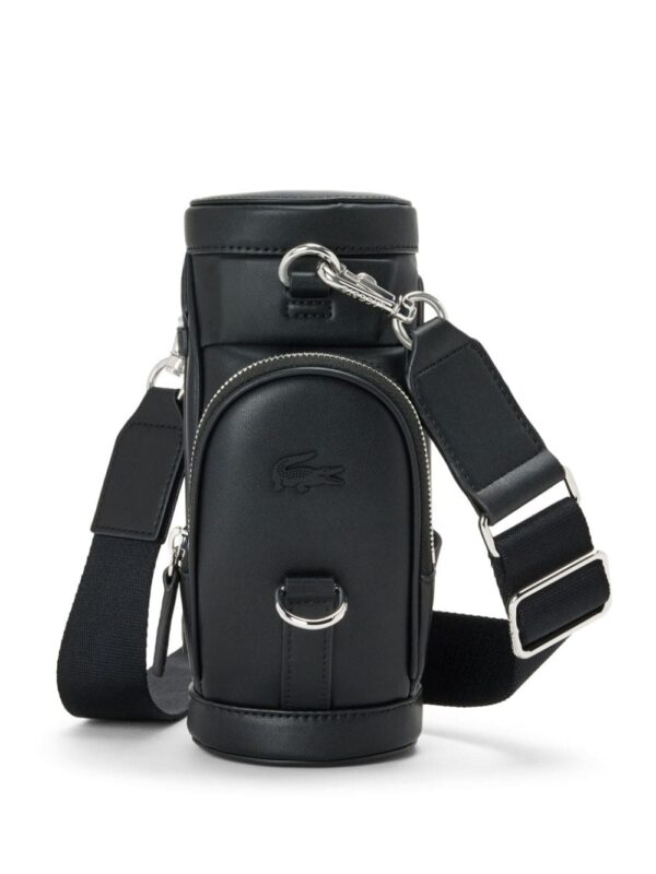 Lacoste alligator logo plaque shoulder bag