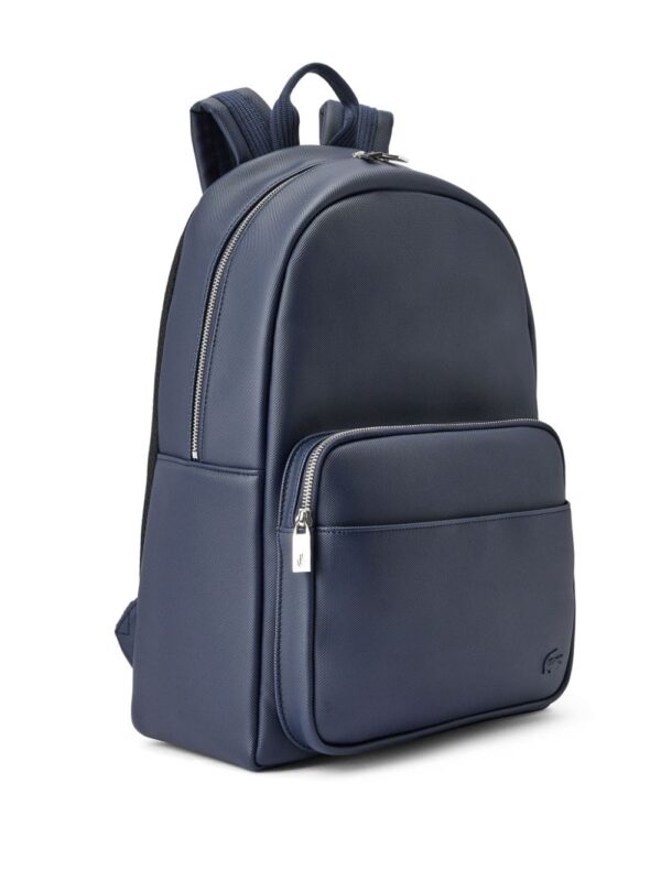 Lacoste logo-appliqué faux-leather backpack - Image 3