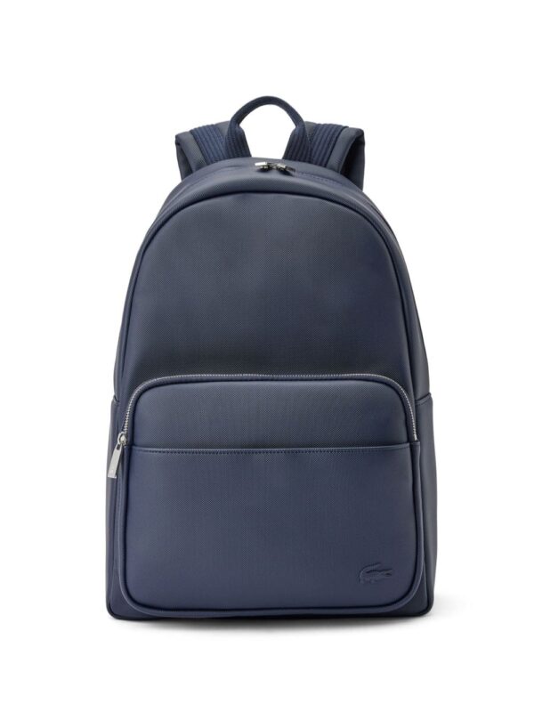 Lacoste logo-appliqué faux-leather backpack