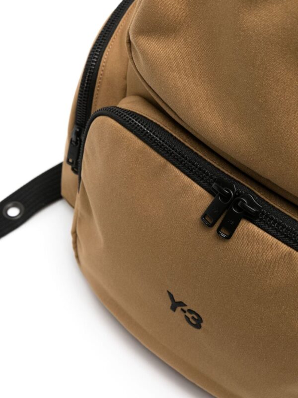 Y-3 logo-embroidered padded backpack - Image 4