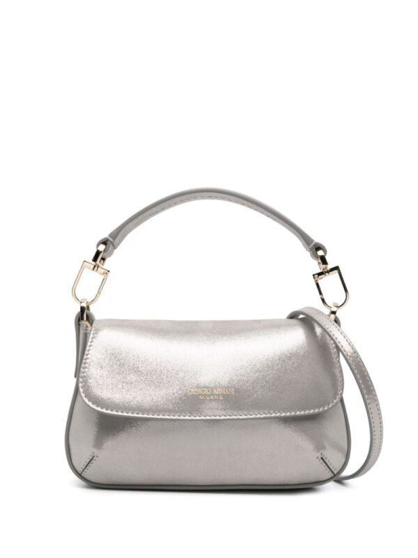 Giorgio Armani high-shine suede bag