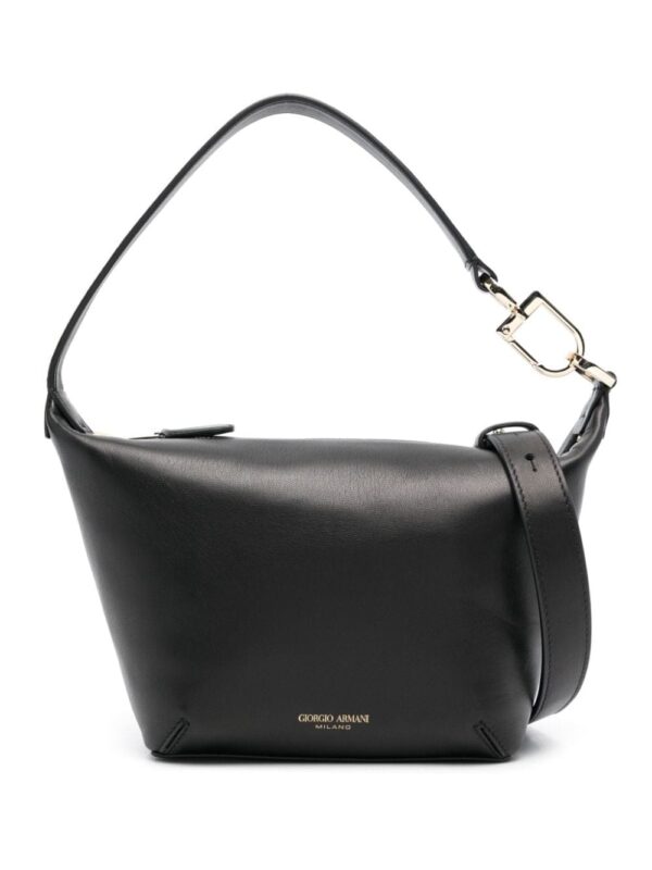 Giorgio Armani logo-stamp leather bag