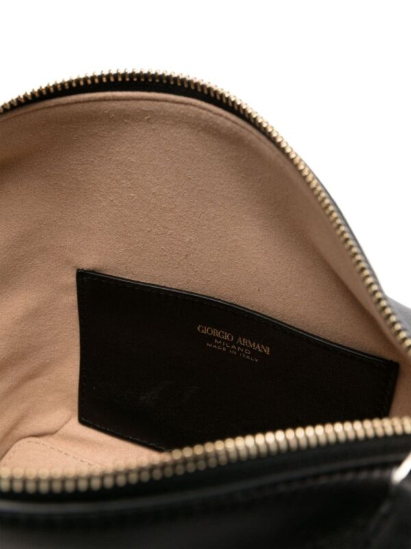Giorgio Armani logo-stamp leather bag - Image 5