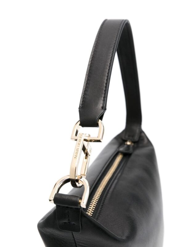 Giorgio Armani logo-stamp leather bag - Image 4