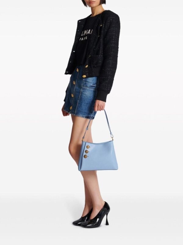 Balmain Emblème leather shoulder bag - Image 2