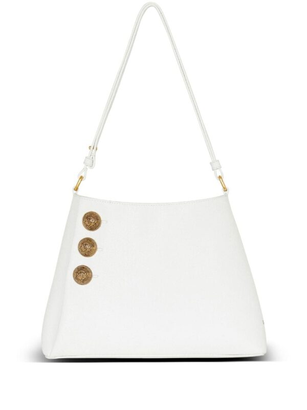 Balmain Emblème leather shoulder bag