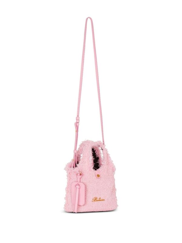 Balmain mini B-Army Grocery tweed bag - Image 5