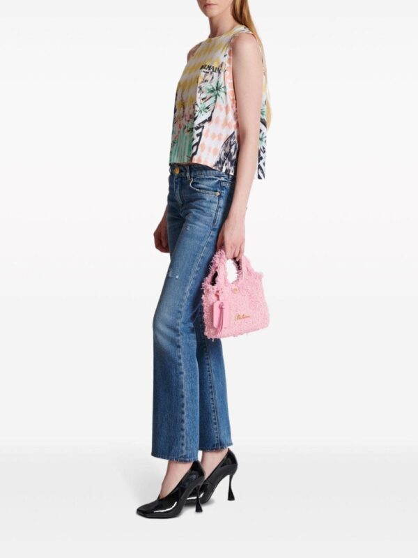 Balmain mini B-Army Grocery tweed bag - Image 2