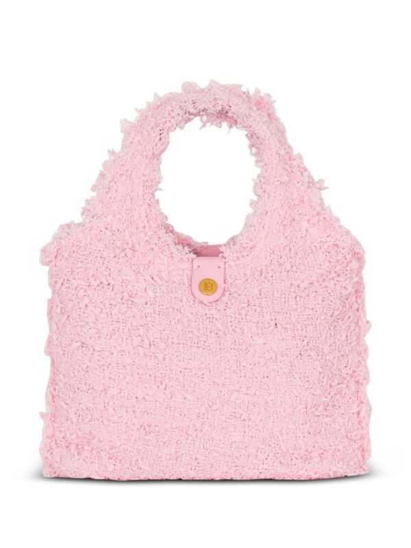 Balmain mini B-Army Grocery tweed bag - Image 4