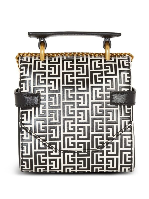 Balmain mini B-Buzz 12 monogram tote bag - Image 4