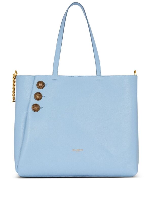 Balmain Emblème leather shoulder bag