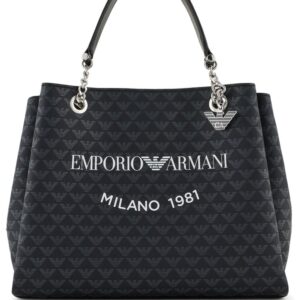 Emporio Armani Milano 1981 logo-print tote bag