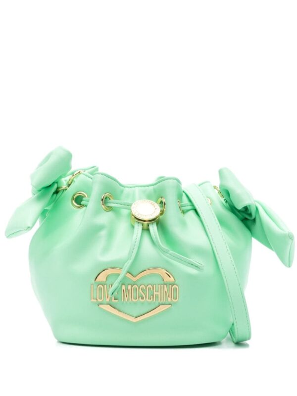 Love Moschino logo-plaque bucket bag