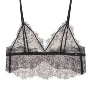 ANINE BING Lace scallop-hem bralette