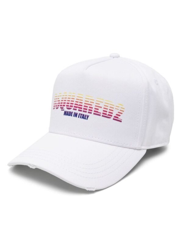 DSQUARED2 logo-print cotton baseball cap