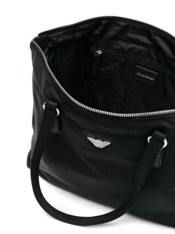 Emporio Armani logo-plaque tote bag - Image 5