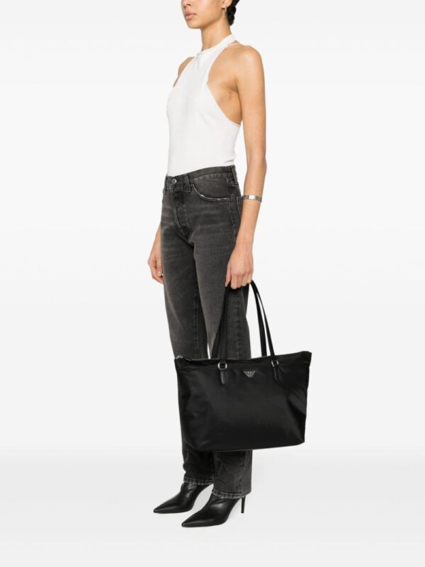 Emporio Armani logo-plaque tote bag - Image 2