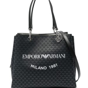 Emporio Armani logo-print tote bag