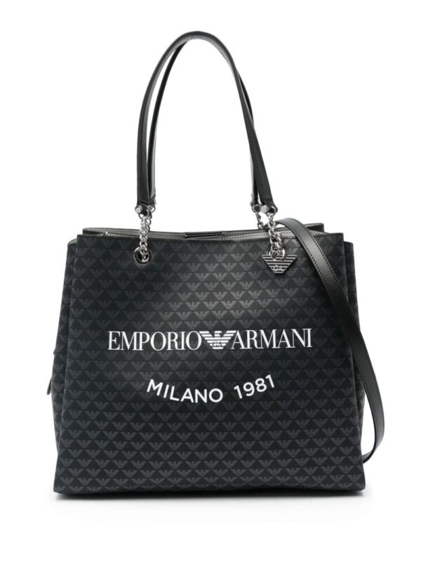 Emporio Armani logo-print tote bag