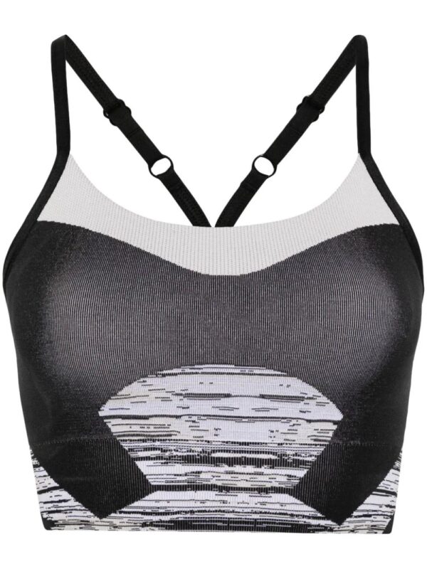 adidas by Stella McCartney  intarsia-knit performance top
