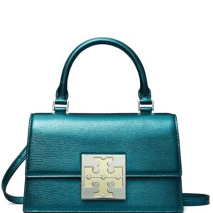 Tory Burch mini Bon Bon metallic-finish tote bag