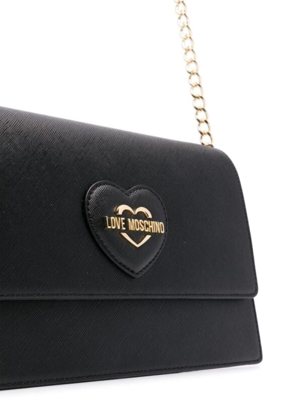 Love Moschino logo-lettering heart shoulder bag - Image 4