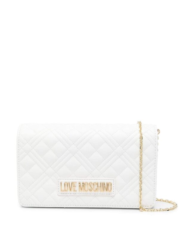 Love Moschino logo-lettering quilted bag