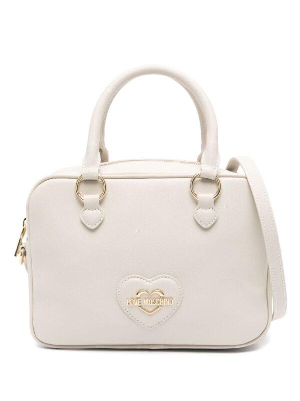 Love Moschino heart logo-plaque tote bag