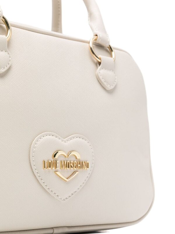 Love Moschino heart logo-plaque tote bag - Image 4