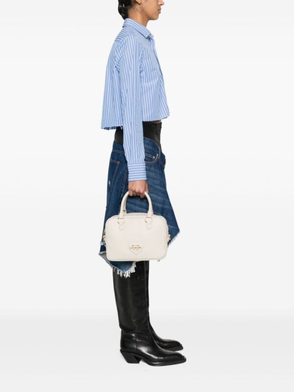 Love Moschino heart logo-plaque tote bag - Image 2