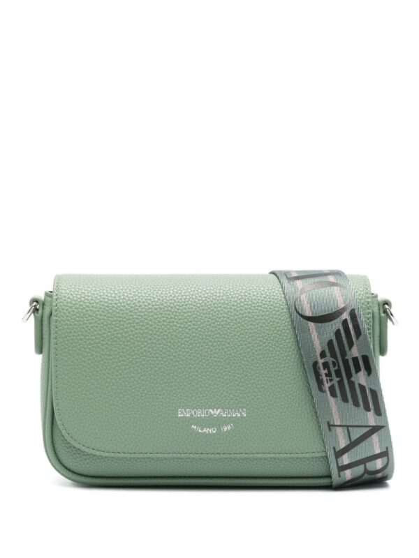 Emporio Armani logo-print leather cross body bag