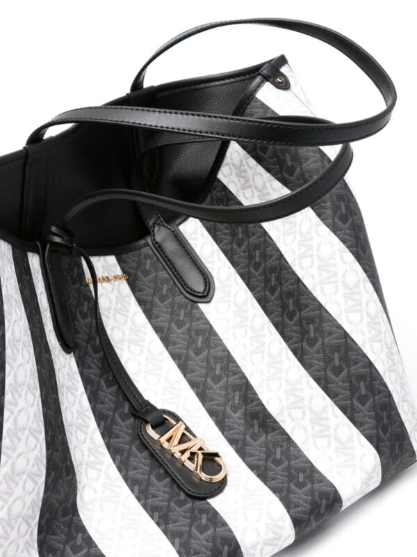 Michael Michael Kors large Eliza striped tote bag - Image 4