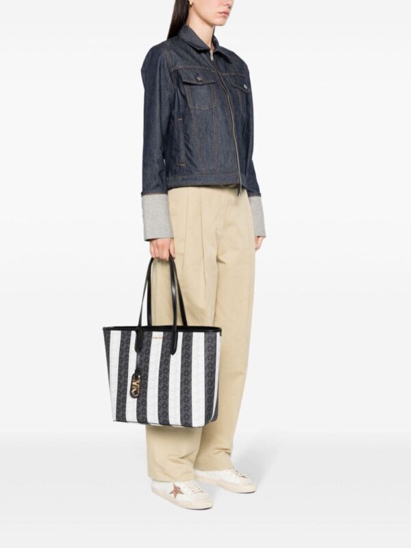 Michael Michael Kors large Eliza striped tote bag - Image 2