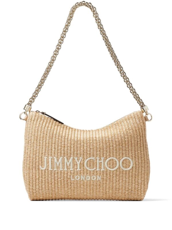 Jimmy Choo Callie logo-embroidered shoulder bag