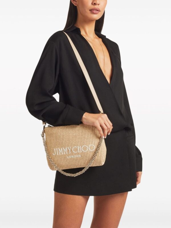 Jimmy Choo Callie logo-embroidered shoulder bag - Image 2