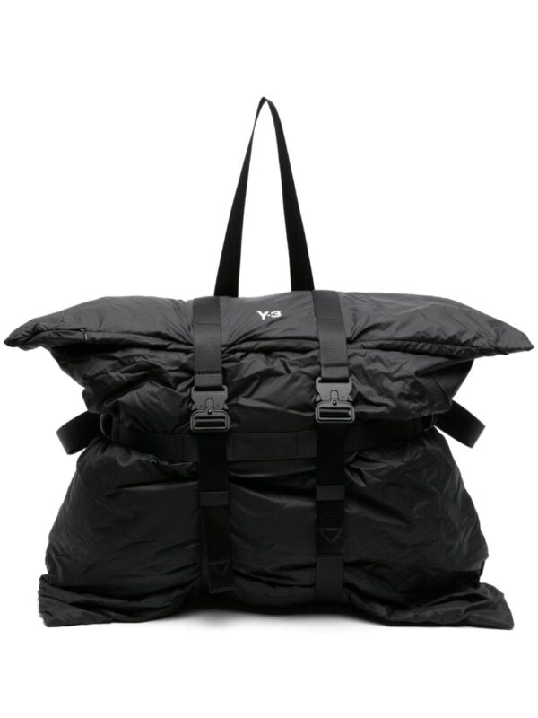 Y-3 buckled ripstop backpack