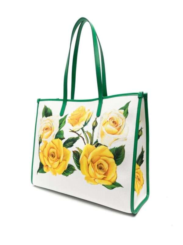 Dolce & Gabbana rose-print canvas tote bag - Image 2