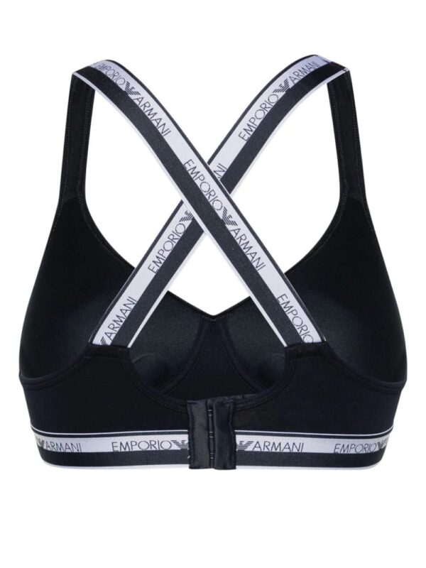 Emporio Armani  logo-tape moulded-cup bra - Image 2