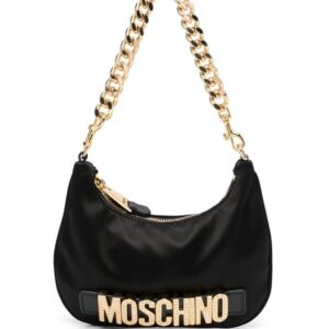 Moschino logo-plaque shoulder bag